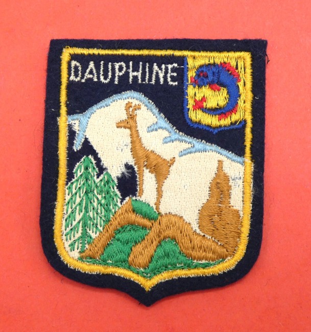 Ecusson brodé ville Dauphiné 