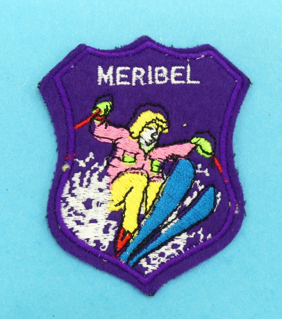 Ecusson brodé ville Meribel à coudre