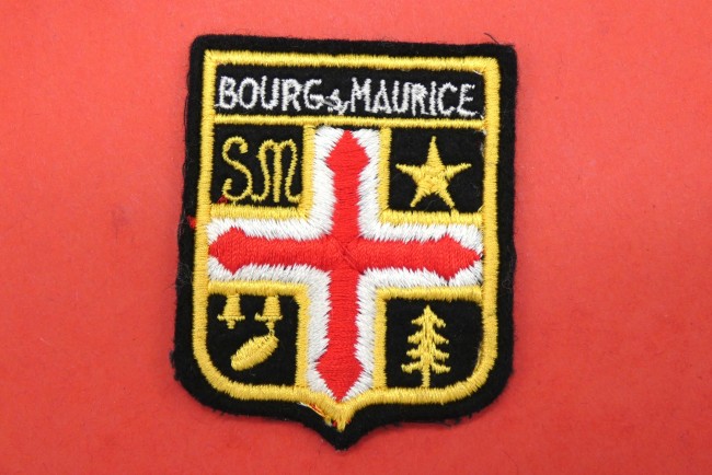 Ecusson brodé ville Bourg Saint Maurice 