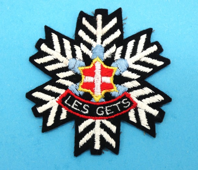 Ecusson collection montagne brodé ville Les Gets