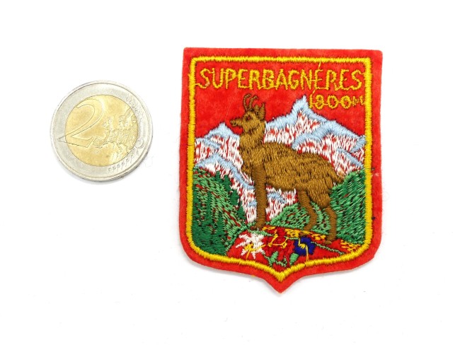 Ecusson brodé ville Superbagneres 1800 