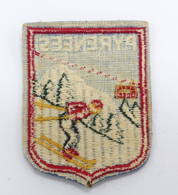 Ecusson ancien brodé Pyrénées