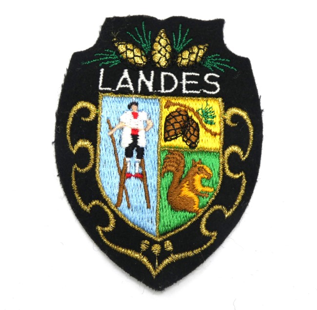 Ecusson meresse brodé LANDES 