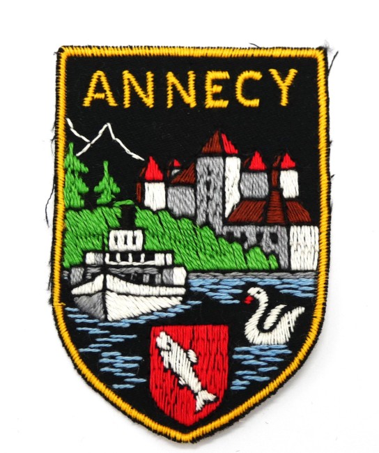  Ecusson tissu  brodé ville Annecy 