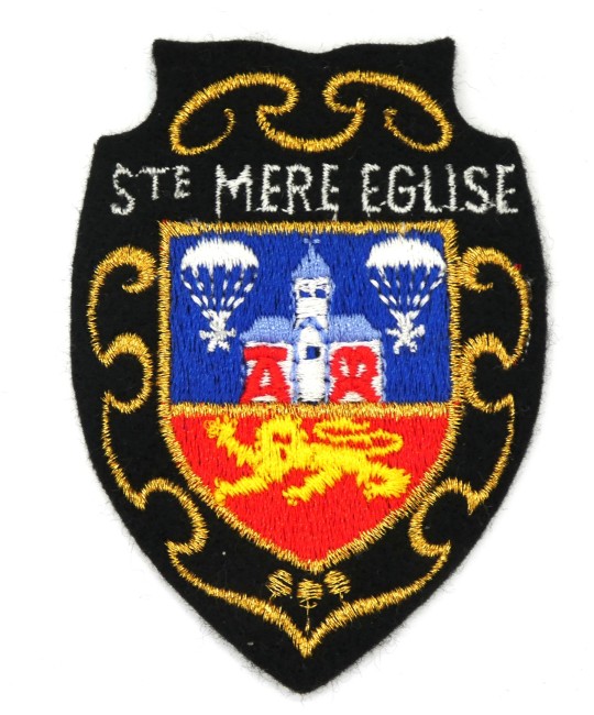 Ecusson brodé ville Sainte MERE EGLISE 