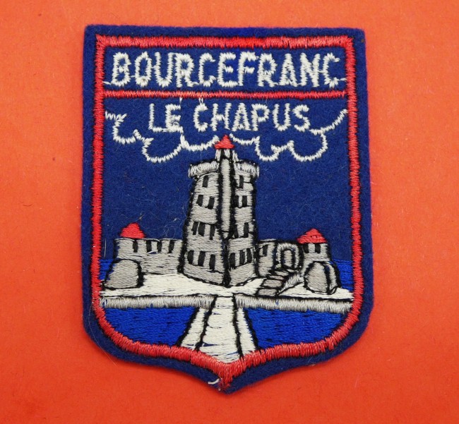 Ecusson brodé ville Bourcefranc Le Chapus