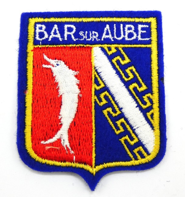 Occasion écusson brodé ville Bar sur Aube