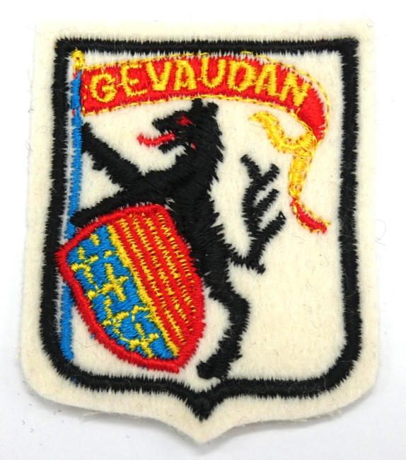 Ecusson brodé ville GEVAUDAN