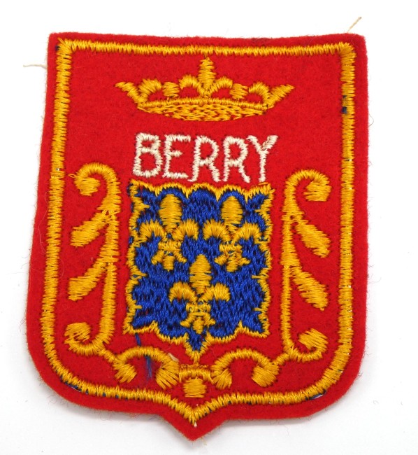 Ecusson brodé ville BERRY