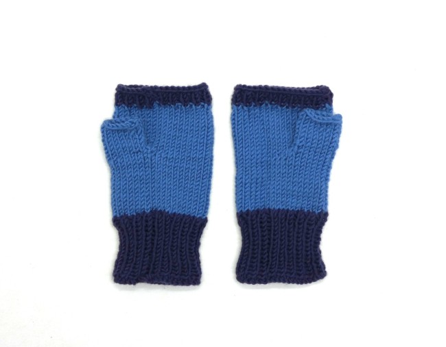 Mitaines femme bleu merino sport 