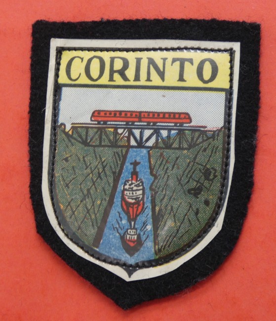 Ecusson brodé ville CORINTO ( Cirinthe , Grèce )