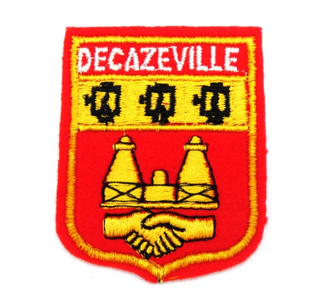 Ecusson brodé ville DECAZEVILLE 