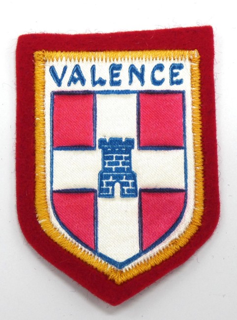 Ecusson brodé ville Valence 