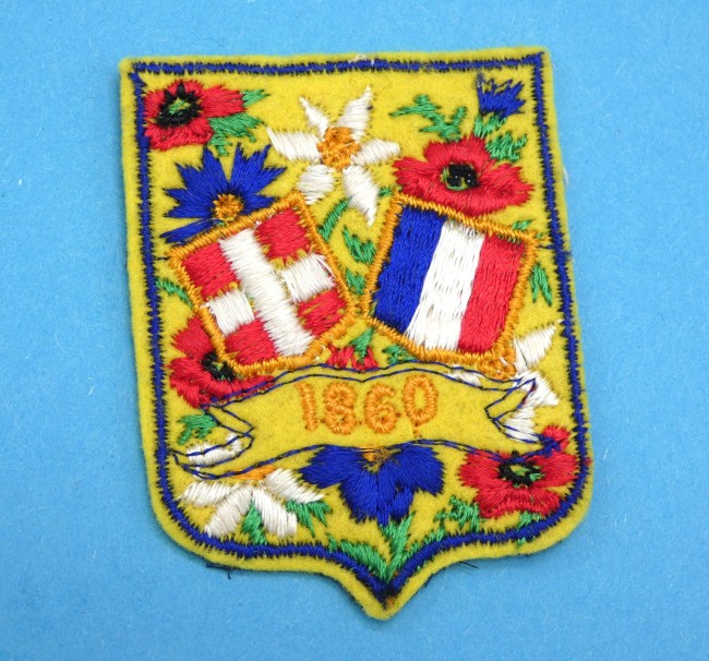 **Ecusson ville brodé 1860** ( Savoie ) **