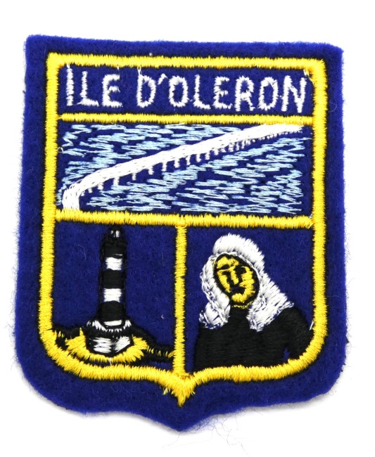 Ecusson brodé Île d 'Oléron à coudre pour customisation 