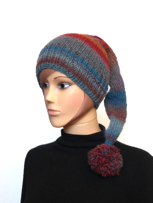 P1110040 Bonnet lutin pour femme laine Azteca multicolore 7872