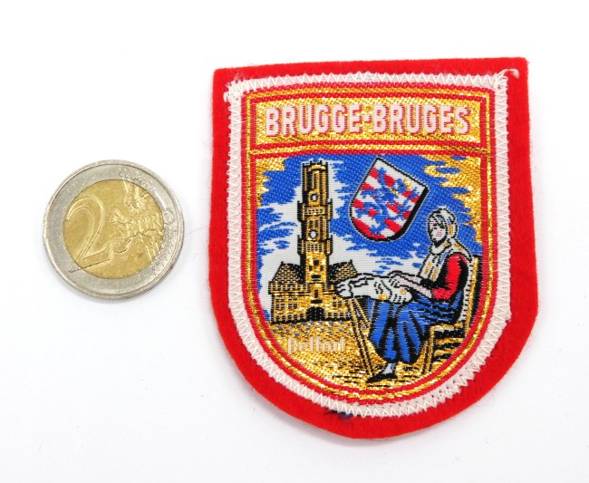 P1010761 Ecusson brodé ville BRUGGE - BRUGES à coudre