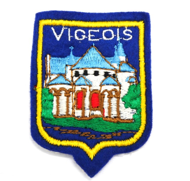 Ecusson ancien brodé VIGEOIS