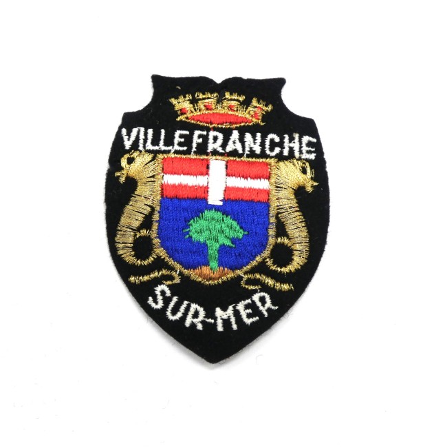 Ecusson brodé Villefranche sur Mer ( occasion )