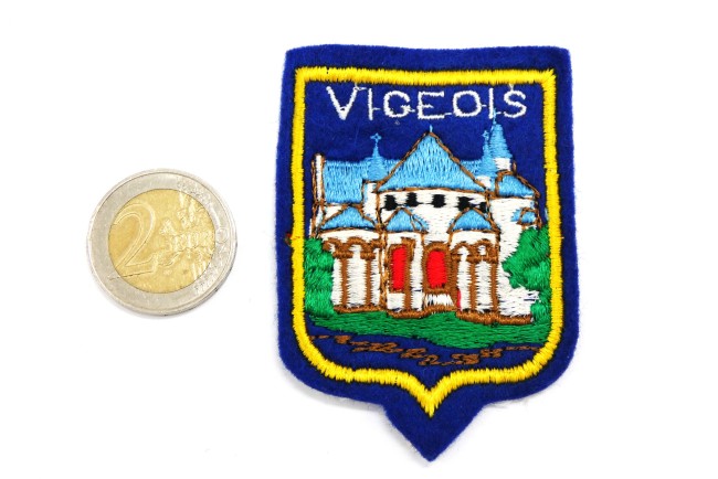 Ecusson ancien brodé VIGEOIS