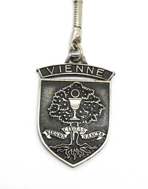 Porte clé métal blason ville VIENNE 