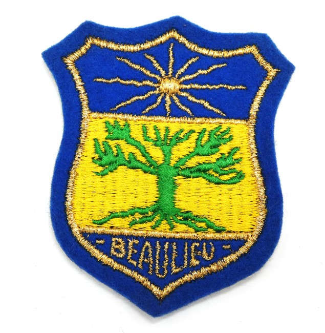 Ecusson brodé ville BEAULIEU 