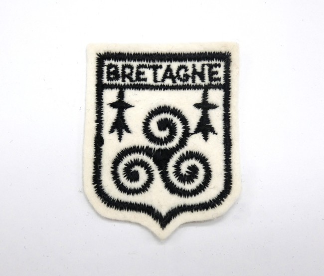 Ecusson collection brodé ville / région Bretagne