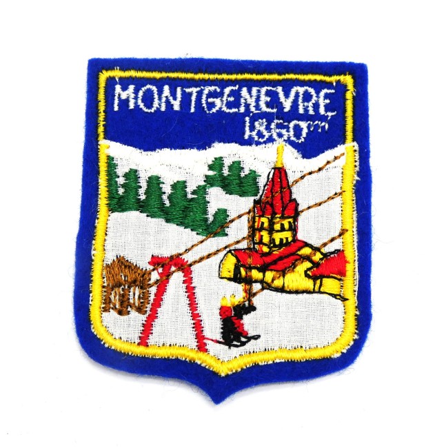Ecusson brodé MONTGENEVRE 1860 M