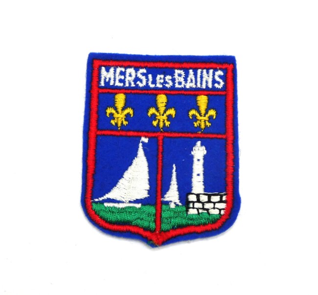 Ecusson brodé ville Mers Les Bains 
