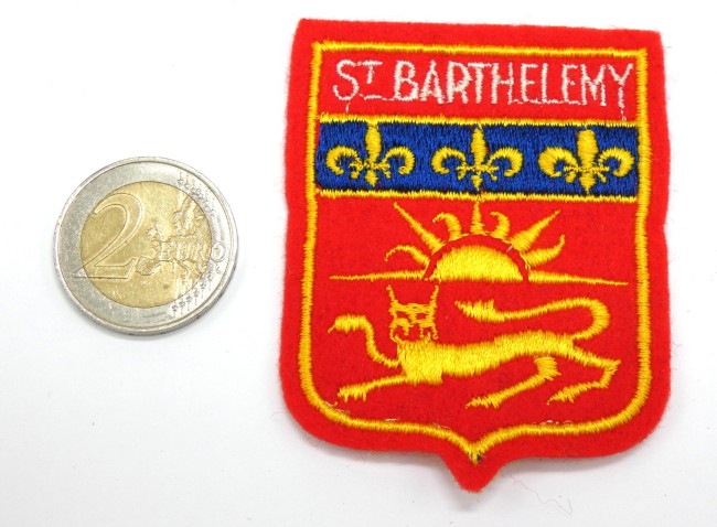 Ecusson brodé ville Saint Barthelemy 