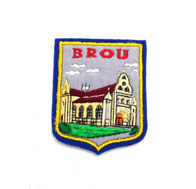 Ecusson brodé ville BROU ( occasion )