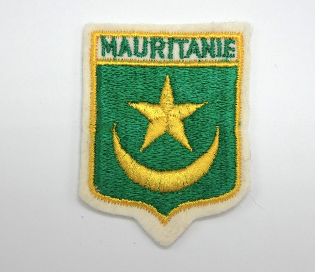 Ecusson brodé pays MAURITANIE