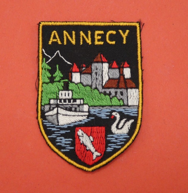  Ecusson tissu  brodé ville Annecy 