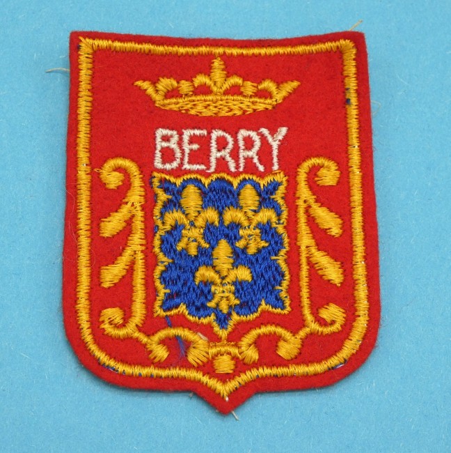 Ecusson brodé ville BERRY
