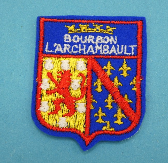 Ecusson brodé ville Bourbon L ' Archambault