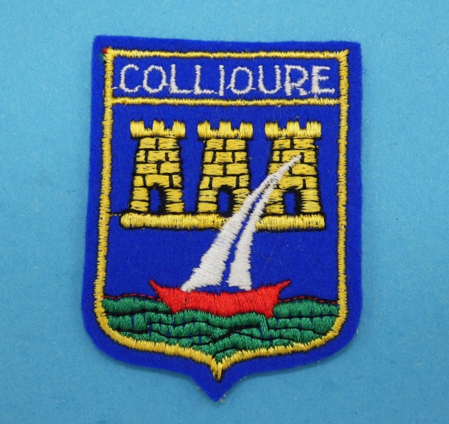 Ecusson brodé ville COLLIOURE 
