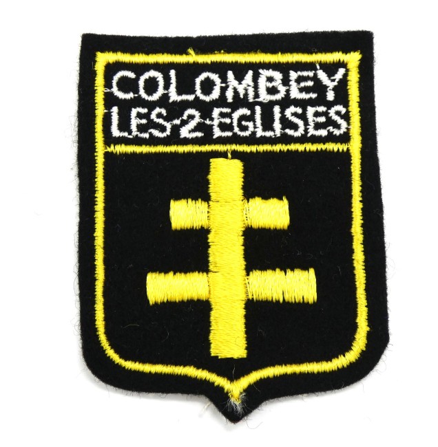 Ecusson brodé ville Colombey Les 2 Eglises 