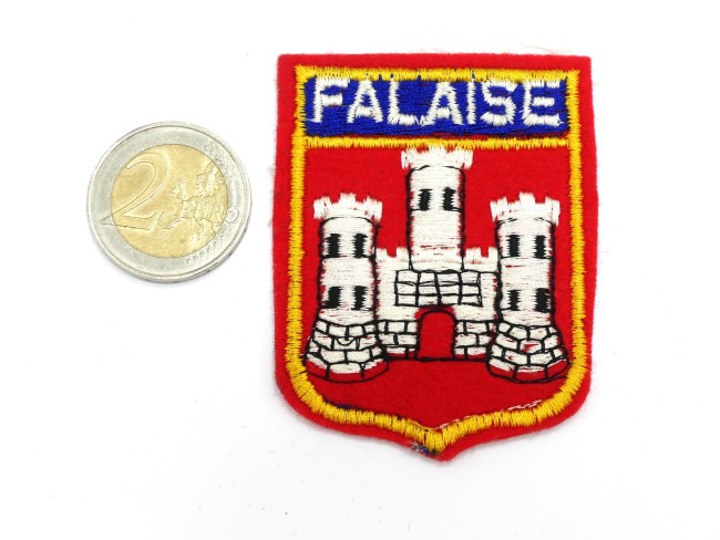 Ecusson brodé ville Falaise 