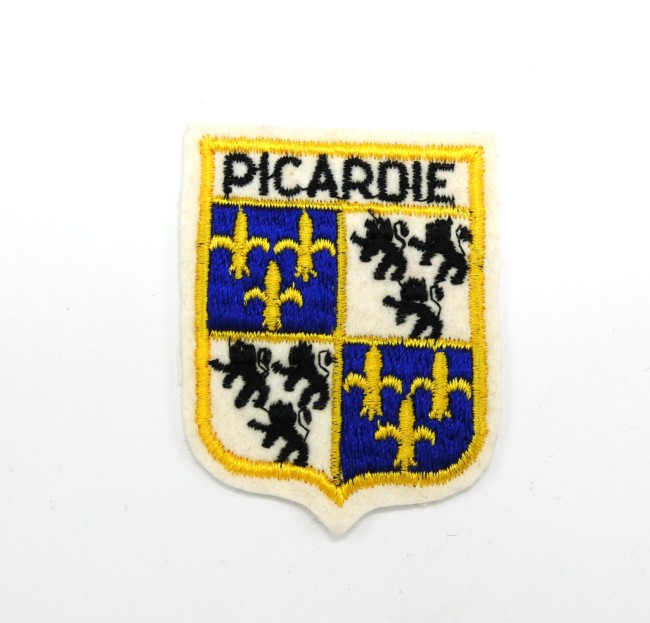 Ecusson brodé ville PICARDIE 