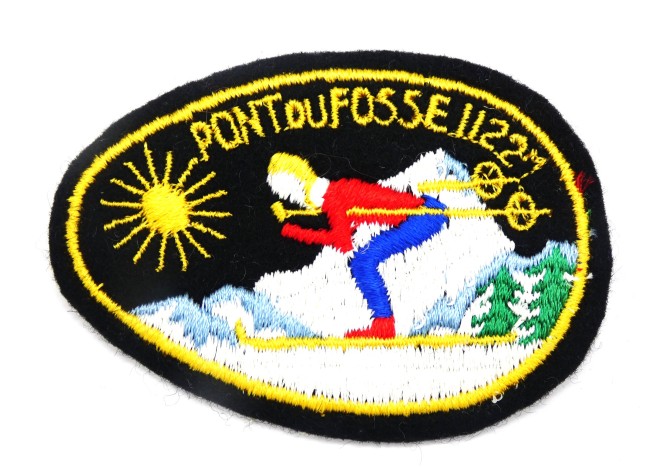 Ecusson brodé Pont du Fossé 1127 m 