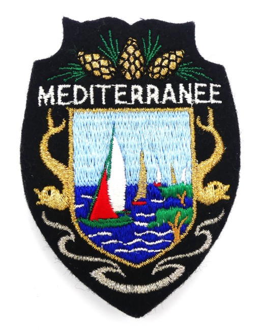 P1240661 Ecusson brodé ville Mediterranée