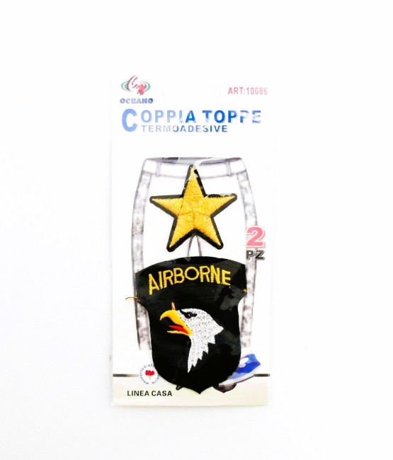 Lot patches thermocollants Airborne / étoile 