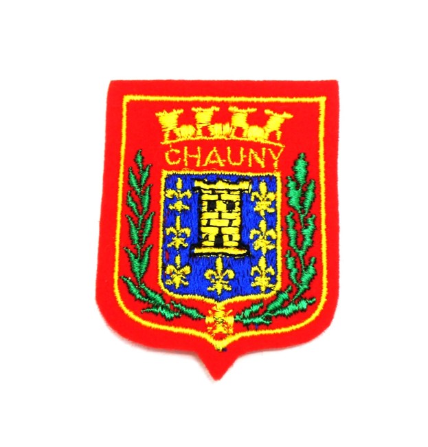Ecusson brodé ville Chauny