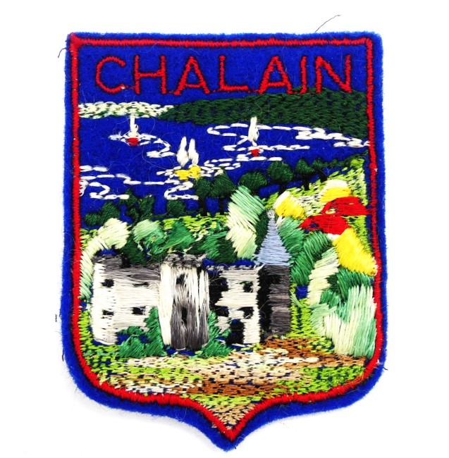 Ecusson brodé ville Chalain 