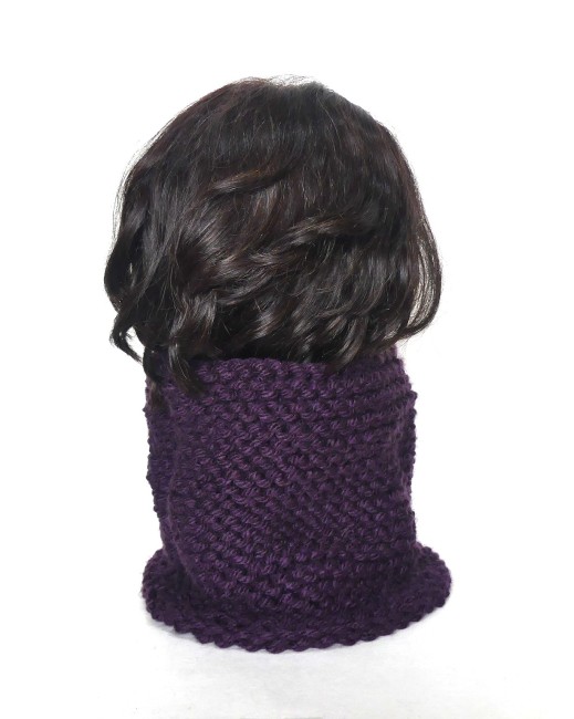 Tour de cou femme couleur violet Zinzolin