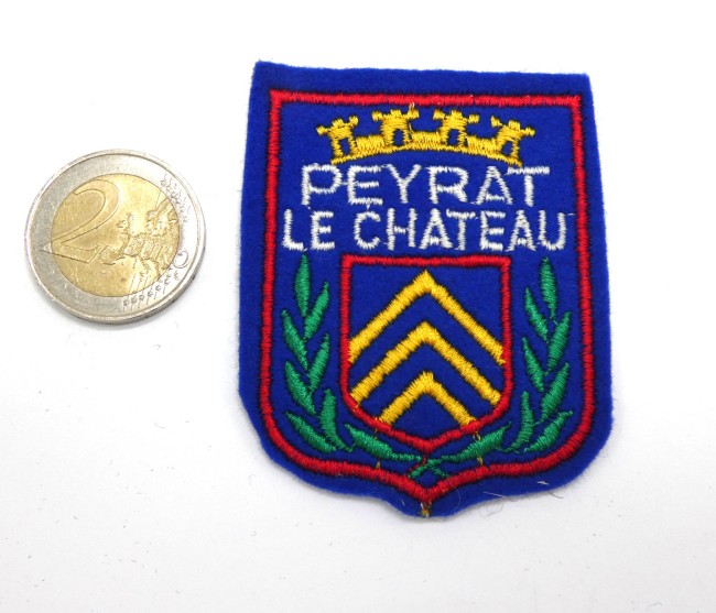 Ecusson brodé ville PEYRAT LE CHATEAU 