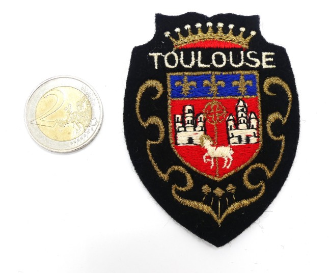 Ecusson meresse brodé ville Toulouse 