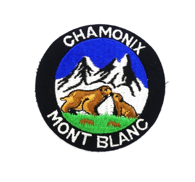 Ecusson brodé montagne Chamonix Mont Blanc 
