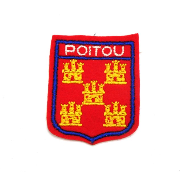 Ecusson brodé ville POITOU 