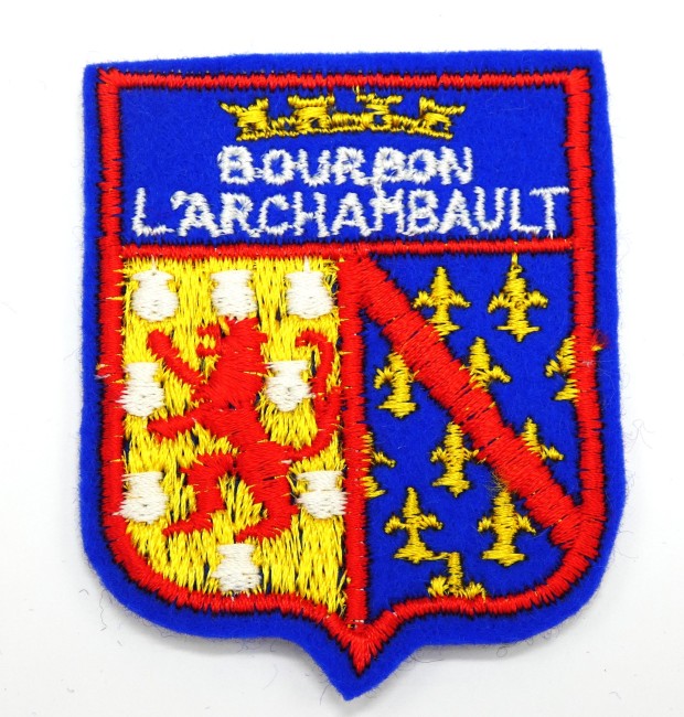 Ecusson brodé ville Bourbon L ' Archambault